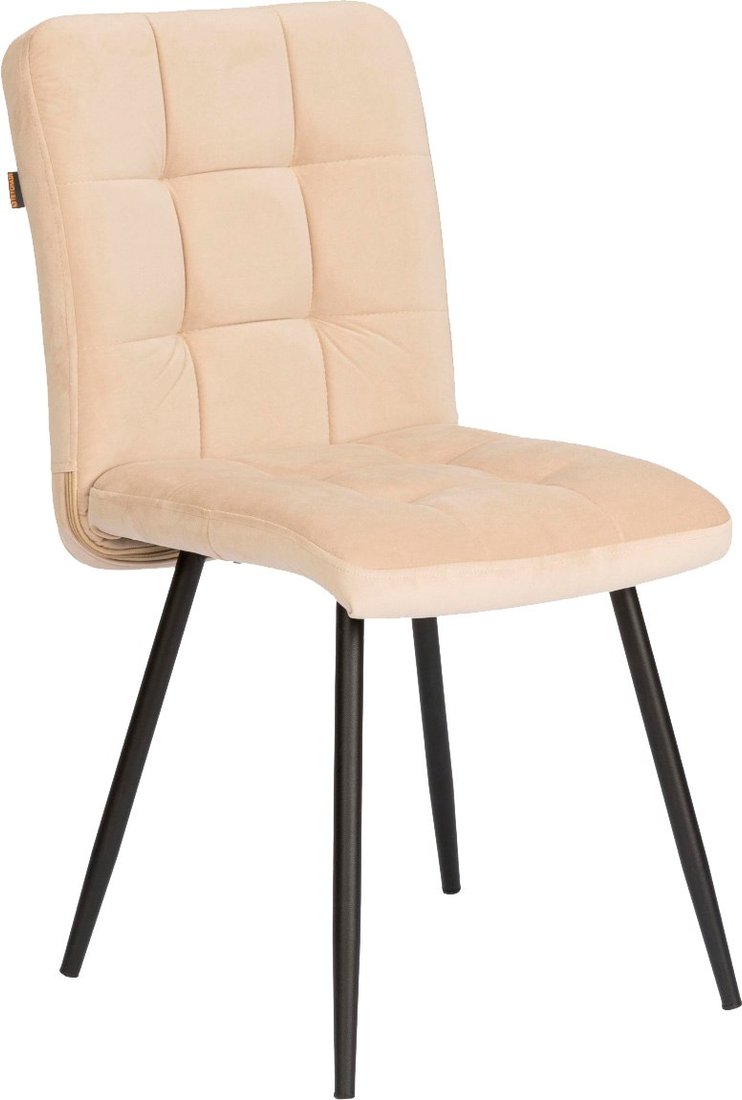 

Стул TetChair Medeo велюр (молочный/черный)