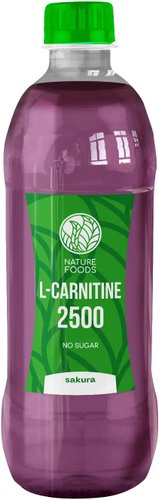L-карнитин Nature Foods L-Carnitine 2500 mg (сакура, 500мл)
