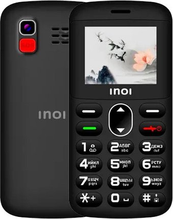 Кнопочный телефон Inoi 148 Senior 4G (черный)