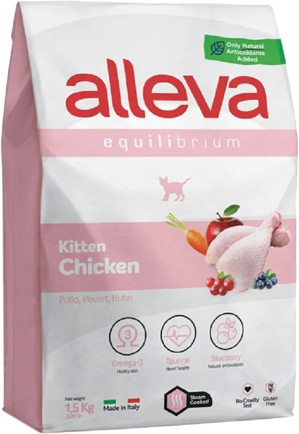 

Сухой корм для кошек Alleva Equilibrium Kitten Chicken (Курица) 1.5 кг