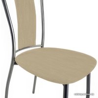 Стул Гальваник Лилия-М (эмаль серебристый/кожзам BB 2 бенгал бежевый)