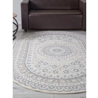 Ковер для жилой комнаты Merinos Cuba F399-OVAL-BEIGE (1х2)