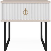 Тумба Shtabe Royal 5101 эко (макиато/черный/р.золото)
