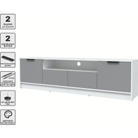 Тумба Интерлиния ТВ Концепт КТ-ТВ4-50 (серебро/белый платинум)