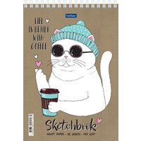 Блокнот Hatber Coffeecat 32Б5Aгр_26519 (32 л)