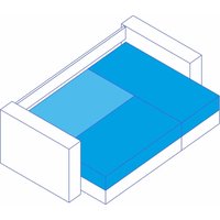 Угловой диван Сириус Лидер-6 с оттоманкой НПБ 300x165 (Eva 19 велюр темно-зеленый)