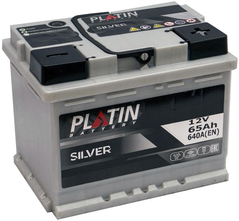 

Автомобильный аккумулятор Platin Silver R+ низ (65 А·ч)