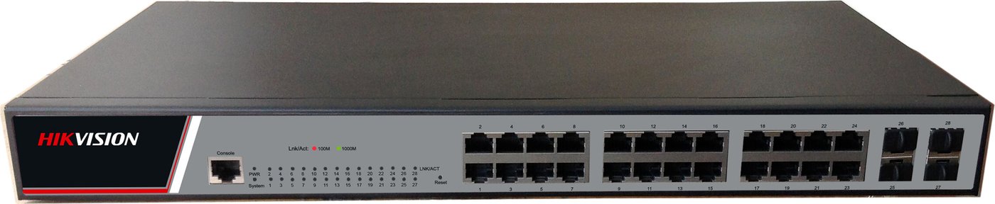 

Управляемый коммутатор 2-го уровня Hikvision DS-3E2528(B)