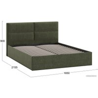 Кровать Трия Глосс универсальный тип 1 с ПМ 160x200 (микровелюр Jercy Deep Green)