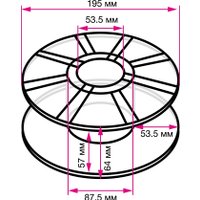 Пластик CACTUS CS-3D-PLA-1KG-CARBON 1.75 мм 1 кг