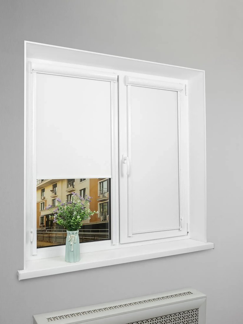 

Рулонные шторы Sundays Home UNI-2 LM 65-01 90x160 (белый, правая)