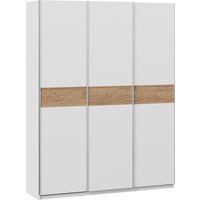 Шкаф-купе Трия Оскар Скания Т2 1800 268676 (ручка серебро/белый снег/белый снег/дуб тортугга)