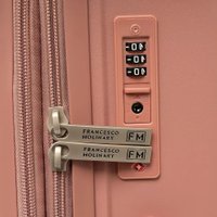 Чемодан-спиннер Francesco Molinary 344-8038/2-24PNK (розовый)