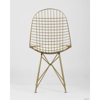 Стул Stool Group Eiffel (золотой/белая подушка)