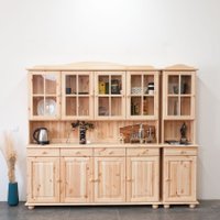 Шкаф-витрина Диприз Lena 1-дверный Д.73044.7 (сосна, без отделки) в Солигорске