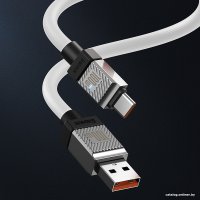 Кабель Baseus CoolPlay Series Fast Charging Data Cable 100W USB Type-A - USB Type-C (1 м, белый)