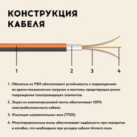 Нагревательный кабель Русское тепло РТ-2660-135.0 2285253