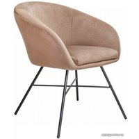 Интерьерное кресло AksHome Amur (светло-коричневый/черный)