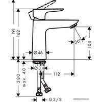 Смеситель Hansgrohe Talis 110 71712340