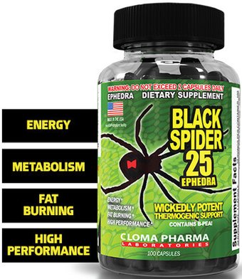 Жиросжигатель  Cloma Pharma Black Spider (100 капсул)