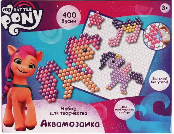 

Набор для создания поделок/игрушек MultiArt Аквамозаика Мой Маленький Пони AB400-MLP1