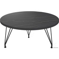 Журнальный столик Sheffilton SHT-TU29/H36/ЛДСП 60 (черный муар/камень пьетра гриджио черный)