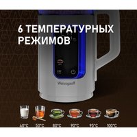Электрический чайник Weissgauff WK 1520 Dw Touch BodyCool