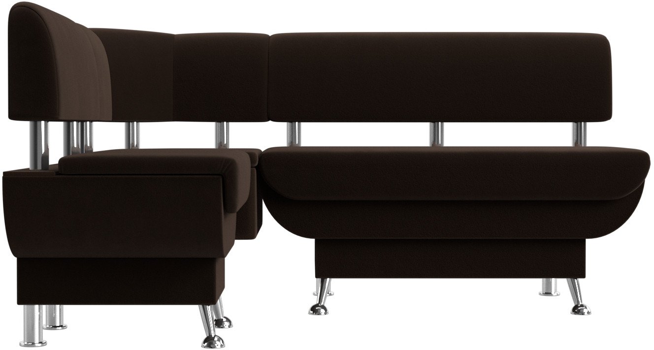 

Угловой диван Лига диванов Альфа левый 116707L (микровельвет коричневый)