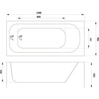 Ванна Parly Optiz СТ 10817 1500x700x520