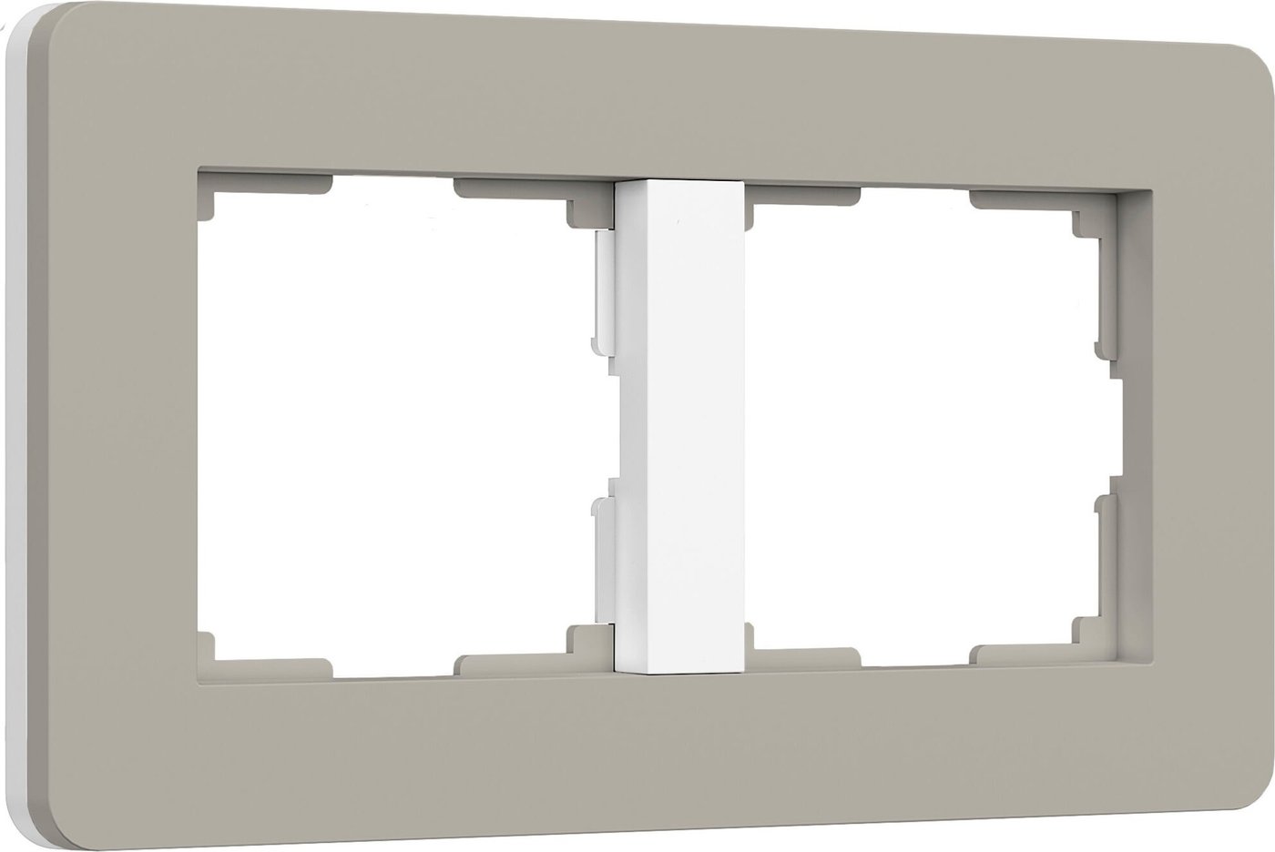 

Рамка Werkel Split W0023067 (дымчатый/белый, Soft-Touch)