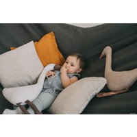 Дачный гамак Mamo Подвесной гамак Льняной 200х120 см (бирюза)