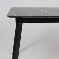 Кухонный стол Алвест AV 1209 120-160х80 (черный тунис /черный)