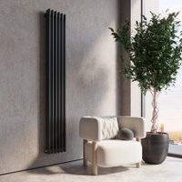 Дизайн-радиатор Faberg Extra 3 (4 секции, черный матовый RAL-9005)