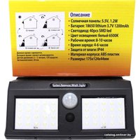 Уличный настенный светильник WMC Tools RK-SWB8019-PIR