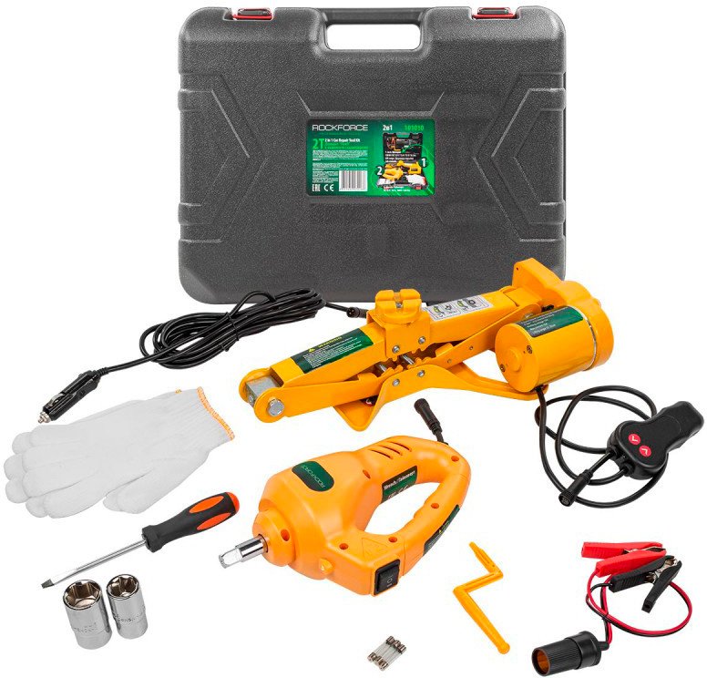 

Ромбовый домкрат RockForce RF-101010 2т в кейсе