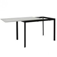 Кухонный стол Виста Аxен-2 70x110/160 (лайт бетон/муар черный)