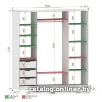 Шкаф-купе Кортекс-мебель Сенатор ШК12 Классика ДСП с зеркалом (венге/дуб сонома)