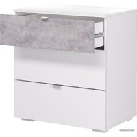 Комод Аквилон Акцент №9 700 (белое сияние/цемент светлый)