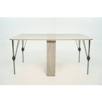 Стол-книга Stoloff Мечта 1600x850 (сосна лофт, опоры складные, углы закругленные с роликами и ручками)