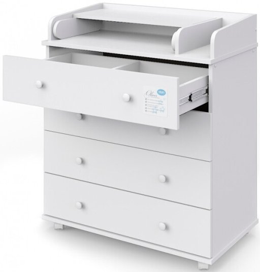 

Детский комод Атон Мебель Орион 804 Oliver ЛДСП (белый)