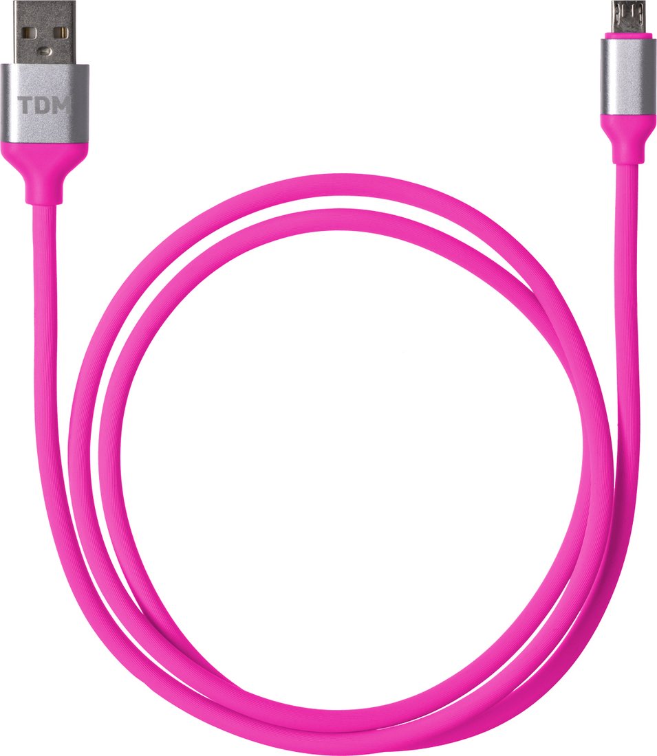 

Кабель TDM Electric USB Type-A - microUSB SQ1810-0319 (1 м, розовый)