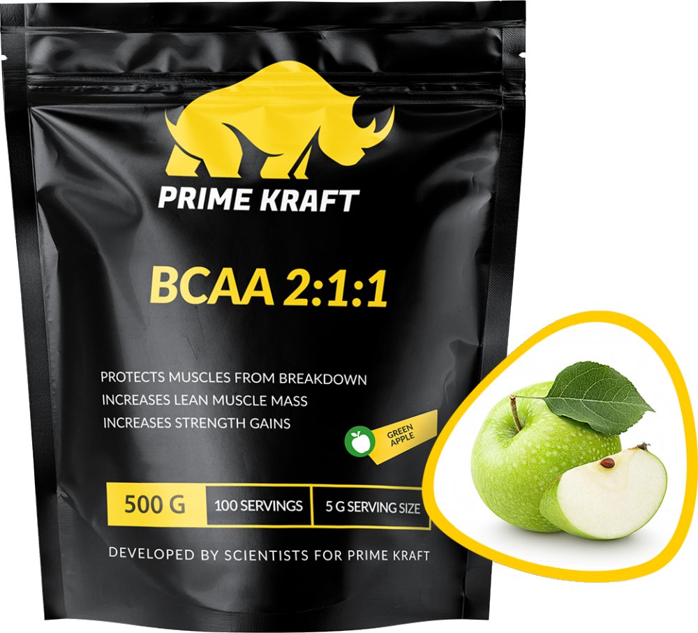 

BCAA Prime Kraft BCAA 2:1:1 (500г, зеленое яблоко)