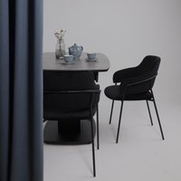 Кухонный стол Аврора Дрезден 1300-1615x800 (камень серый Greys grey/черный)