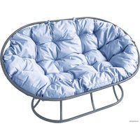 Садовый диван M-Group Мамасан 12100309 (серый/серая подушка)