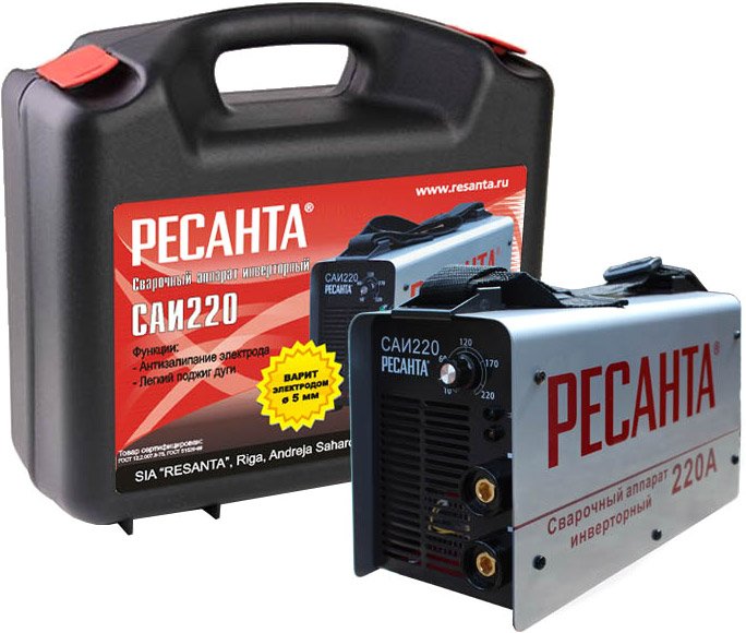 

Сварочный инвертор Ресанта САИ-220 (в кейсе)