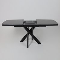 Кухонный стол Мамадома Leonel-130 раздвижной 130-165х85 (stone black st cer/черный)