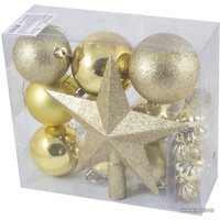 Елочная игрушка Волшебная страна SYCB17-518 18 шт (золотистый)