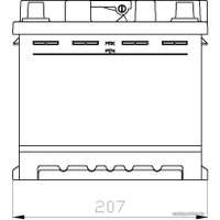 Автомобильный аккумулятор AutoPart Plus 555-100 (55 А/ч)