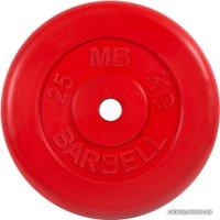 Диск MB Barbell Стандарт 26 мм (1x25 кг, красный)