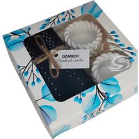 Подарочный набор Вендитио Ozarich Сувенирный с 2-мя свечами и подсвечниками Г11 (черный)